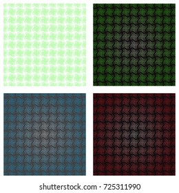 Set of geometric pattern abstract dots wave. 