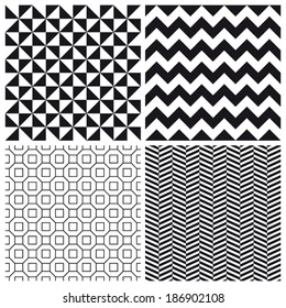 set of geometric pattern background