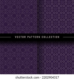 Set of geometric pattern collection