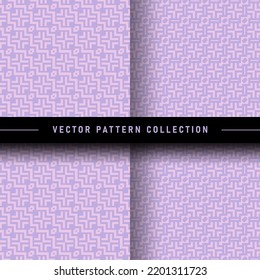Set of geometric pattern vector collection