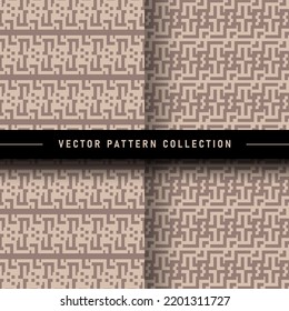 Set of geometric pattern vector collection