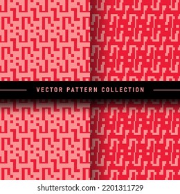 Set of geometric pattern vector collection