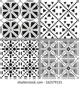 Set of geometric patterns