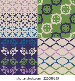 set of geometric patterns