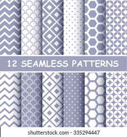 Set of geometric  patterns.