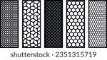 Set of geometric patterns in the oriental style. 