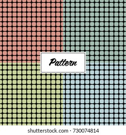 Set of geometric patterns in the style of pop-art
