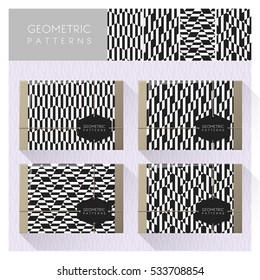 Set of geometric patterns , vector , illustration 