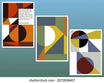 fondo abstracto de textura de diseño de afiches geométricos