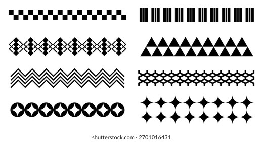 Set of Geometric Seamless Borders