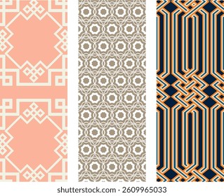 A set of geometric Seamless Design for  Islamic culture
