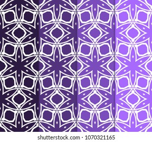 set of Geometric seamless pattern. Decorative fantasy art deco style. Vector illustration for design.
