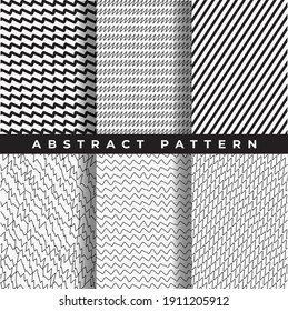 Set of Geometric seamless patterns. Abstract geometric hexagonal graphic design print 3d cubes pattern. Seamless geometric cubes pattern.