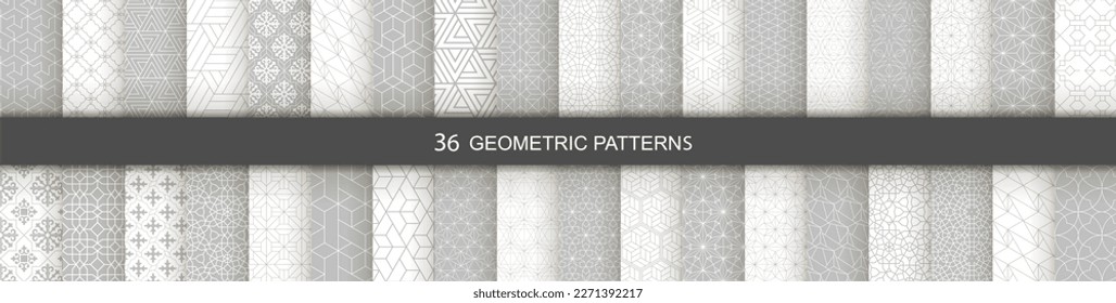 Set of Geometric seamless patterns. Abstract geometric  hexagonal  graphic design print 3d cubes pattern. Seamless  geometric cubes pattern.