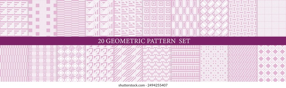 Set of Geometric seamless patterns. Abstract geometric hexagonal graphic design print 3d cubes pattern. Seamless geometric cubes pattern.