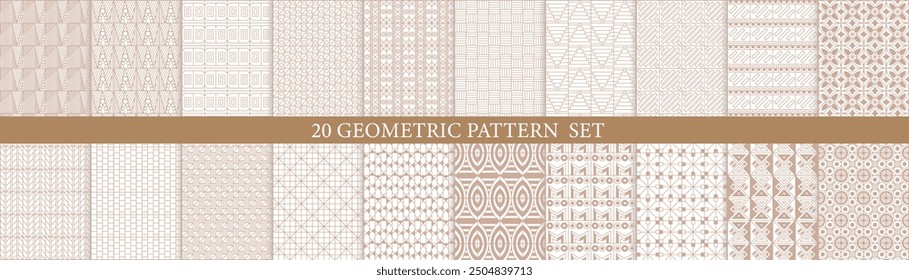 Set of Geometric seamless patterns. Abstract geometric hexagonal graphic design print 3d cubes pattern. Seamless geometric cubes pattern.