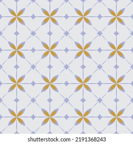 Set of Geometric seamless patterns, simple elegant tile vector patterns, geometric shapes, floral elements