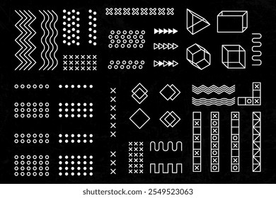 definir design de vetor de elementos de forma geométrica