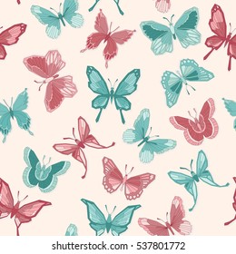 Set Geometric Shapes Butterflies Vector Illustration Stock Vector ...