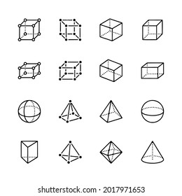 Satz geometrischer Formen. Memphis-Design, Retro-Elemente für Web, Vintage, Werbung, Werbebanner, Plakat, Broschüre, Plakatwand, Verkauf. Kollektion trendige, geometrische Formen von Halbtonvektoren