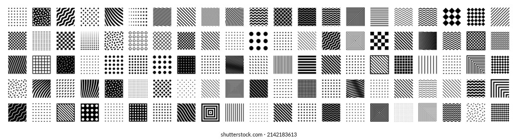 Set of geometric shapes. Memphis design, retro elements for web, vintage, advertisement, commercial banner, poster, leaflet, billboard, sale. Collection trendy halftone vector geometric shapes.