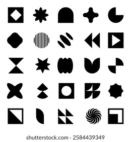 Set of geometric shapes, modern, minimalist figures, and abstract elements-02