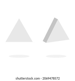 set of geometric shapes, platonic solids, vector illustration
