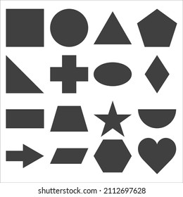 Conjunto de formas geométricas. Formas geométricas para la enseñanza en la escuela