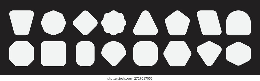 Satz von geometrischen Formen, Vektorgrafik