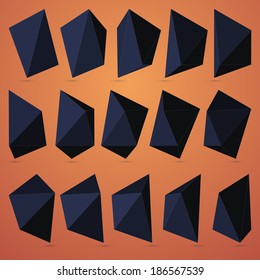 set of geometric stones