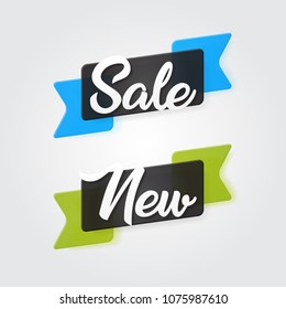 Set of geometric vector banners. sale banner. Vector illustration