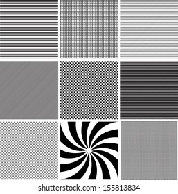 Set of geometrical background. Vector illustration