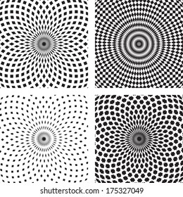 Set of geometrical backgrounds 