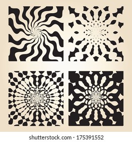 Set of geometrical backgrounds 