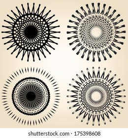 Set of geometrical backgrounds 