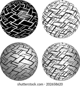 Set of geometrical backgrounds