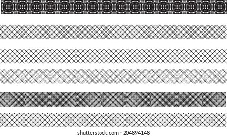 Set of geometrical borders 