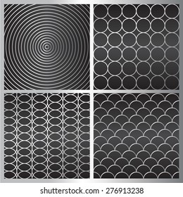 SET OF GEOMETRICAL PATTERN BACKGROUND : VECTOR ILLUSTRATION 02