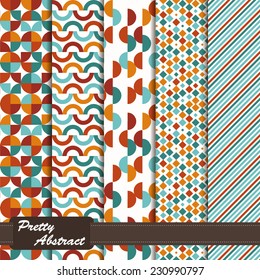 set of geometrical textures with abstract pattern