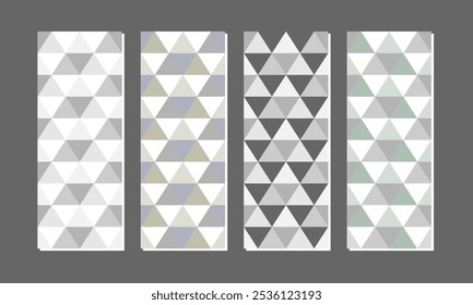 conjunto de triângulo geométrico padrão sem costura pode ser usado para tecido papel de parede impressão ou papel envolvido, meia gota repetir