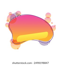 set of geometry circle round liquid shapes summer sale discount offer banner promo
