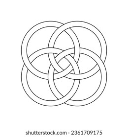 set of geometry pattern background icon logo tattoo. vector illustration.