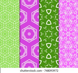 set of geomettric print for interior wallpaper. seamless vector illustration