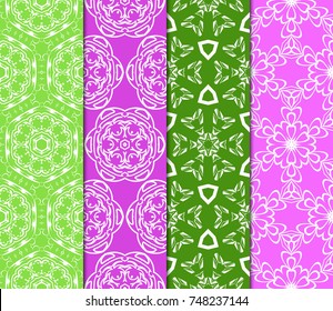 set of geomettric print for interior wallpaper. seamless vector illustration