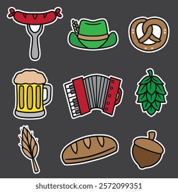 set of germany good for sticker, element design, printable, badge, icon, etc