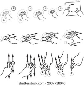 set of  gesture  icons pack 
EPS 10
editable icons 