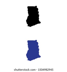 a set of Ghana map icons