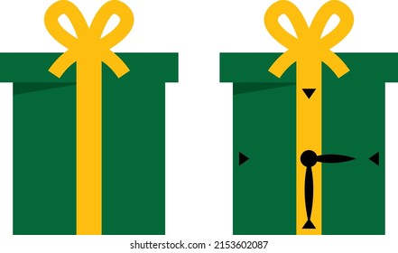 a set of gift box icons