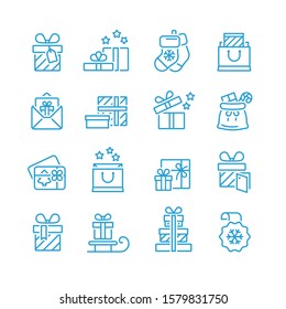 Set of gift boxes icon