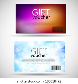 set of gift cards with modern design